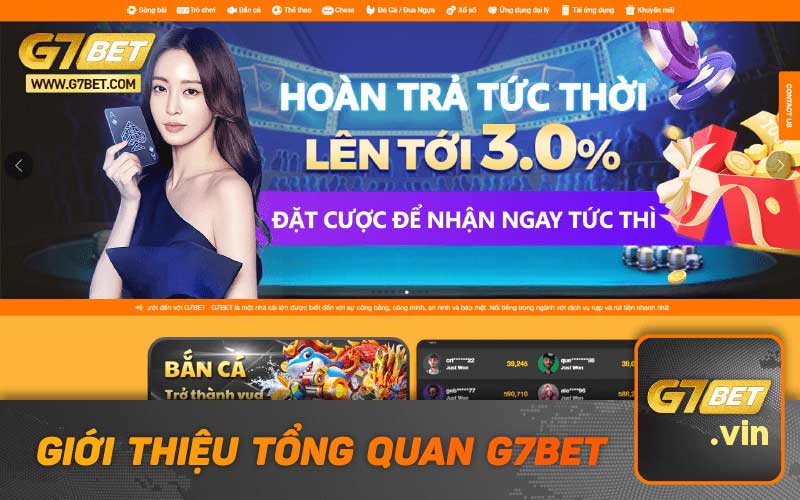 Giới Thiệu Tổng Quan Nhà Cái G7Bet